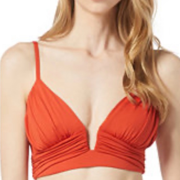 ♥️ NWT Michael Kors Size L Terracotta Bikini Top 🎀 - Picture 1 of 7